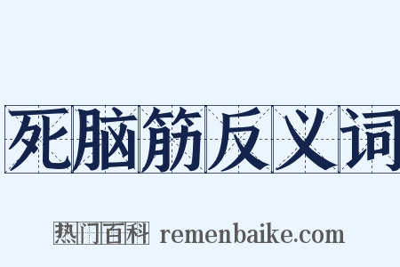 死脑筋反义词是什么意思的图片